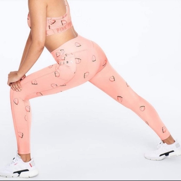 PINK Victoria's Secret Pants - Victoria‘s Secret PINK peach 🍑 sports bra and leggings with pockets